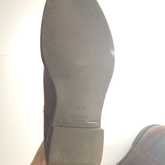 Aquatalia Brown Suede Shoes Size 11.5 - Picture 6 of 6